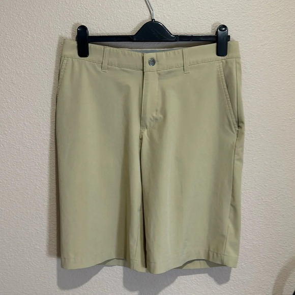 ADIDAS Men’s Khaki Quick Dry Golf Shorts, Size 32, EUC. - Picture 1 of 6